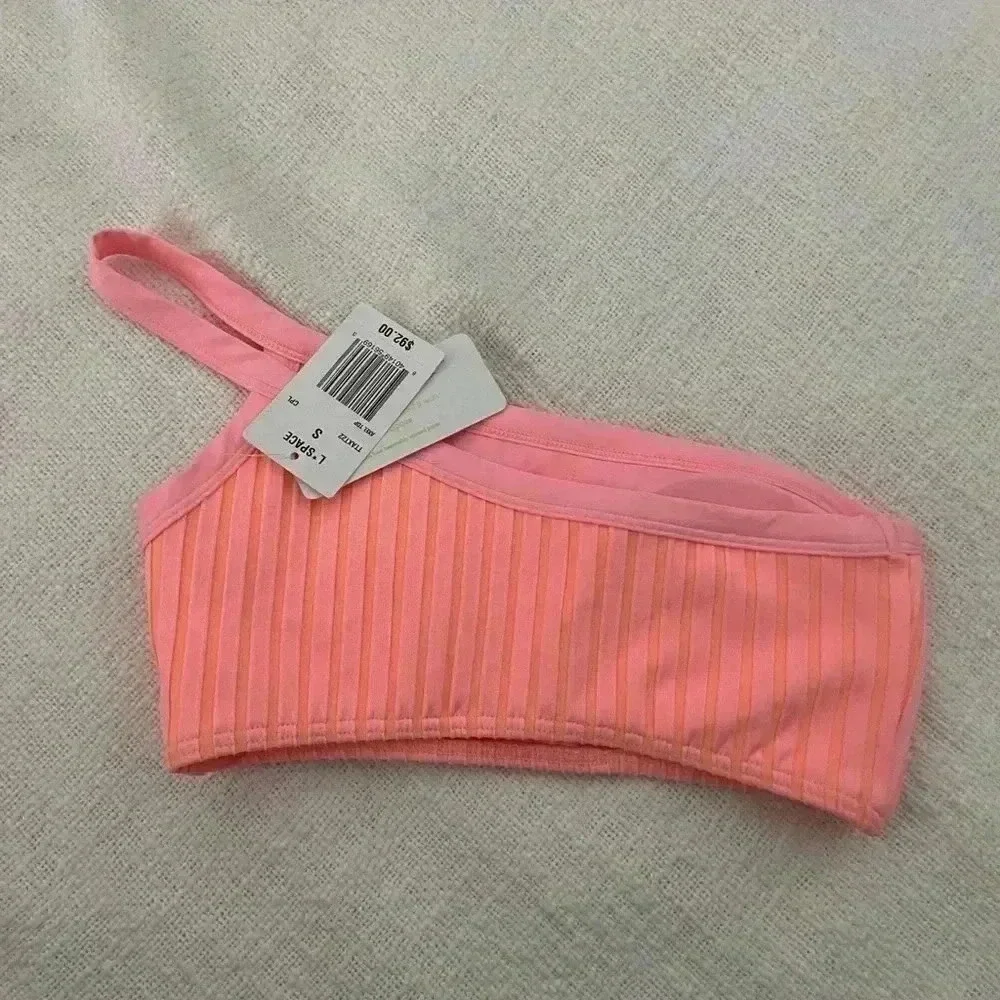 NWT L space Axel‎ bikini top pink size S